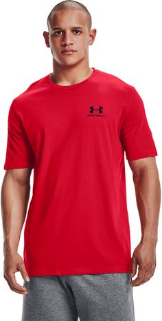 Rückansicht von Under Armour SPORTSTYLE LEFT CHEST Funktionsshirt Herren red