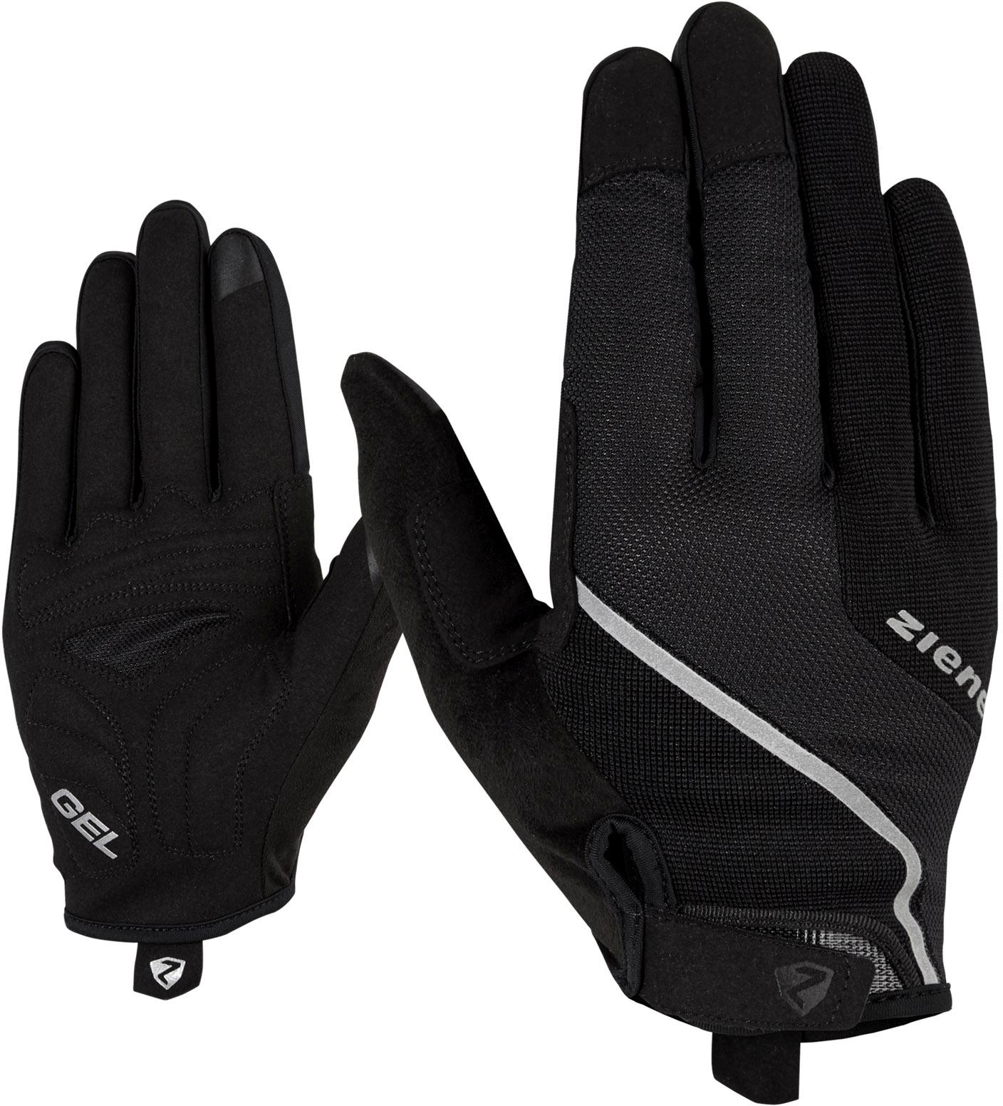 Ziener Langfinger Fahrradhandschuh Touch Gel Schwarz