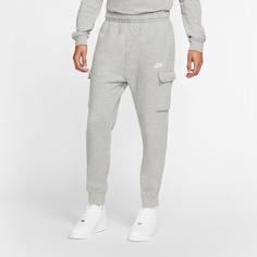 Rückansicht von Nike NSW Club Sweathose Herren dk grey heather-matte silver-white