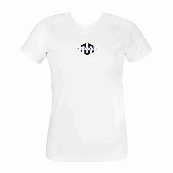MOROTAI Premium Basic Logo Tee T-Shirt Damen Weiß
