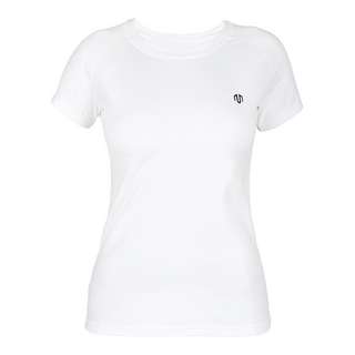 MOROTAI Basic Logo Tee T-Shirt Damen Weiß