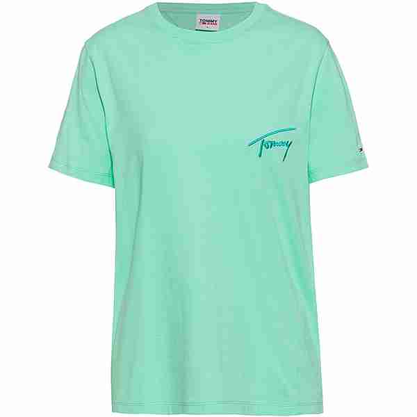 Tommy Hilfiger Signature T-Shirt Damen clear lagoon