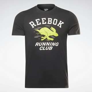Reebok Running Novelty Graphic T-Shirt T-Shirt Herren Schwarz