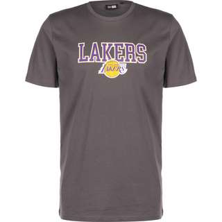 New Era LA Lakers NBA Throwback T-Shirt Herren grau