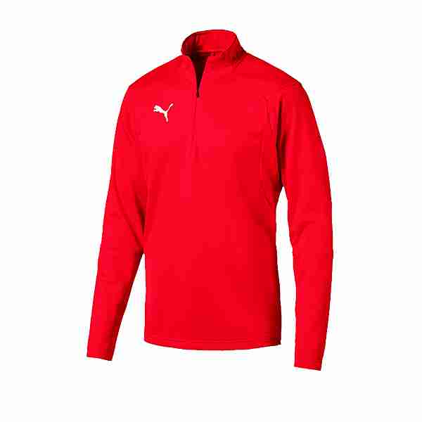 PUMA LIGA Training 1/4 Zip Top Sweatshirt Funktionssweatshirt Herren rot