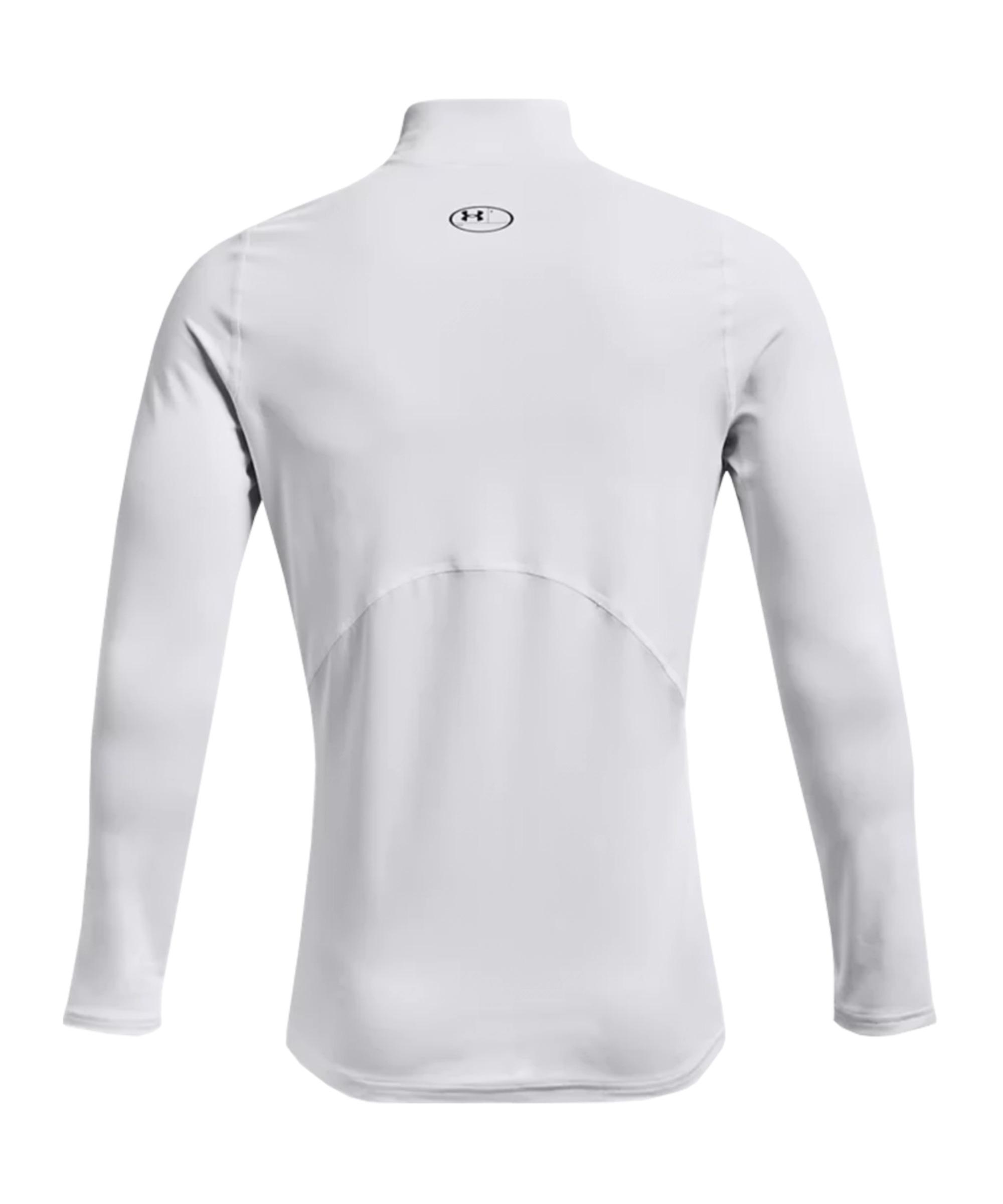 Under Armour Coldgear Mock Sweatshirt Damen Laufshirt Herren weiss