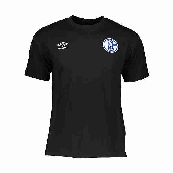 UMBRO FC Schalke 04 Travel T-Shirt Fanshirt schwarz