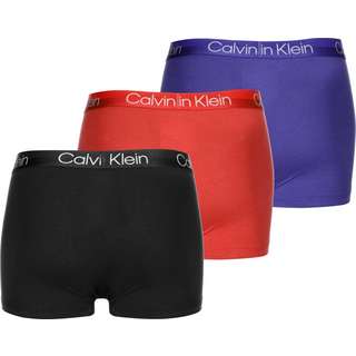 Calvin Klein Trunk 3Pk Boxershorts Herren rot/blau/schwarz