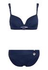 S.OLIVER Push-Up-Bikini Bikini Set Damen - dunkelblau