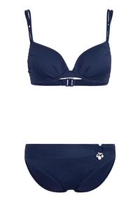 S.OLIVER Push-Up-Bikini Bikini Set Damen - dunkelblau