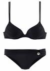S.OLIVER Push-Up-Bikini Bikini Set Damen - schwarz