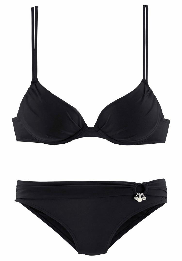 S.OLIVER S.OLIVER Push-Up-Bikini Bikini Set Damen - schwarz - 0 | SportScheck