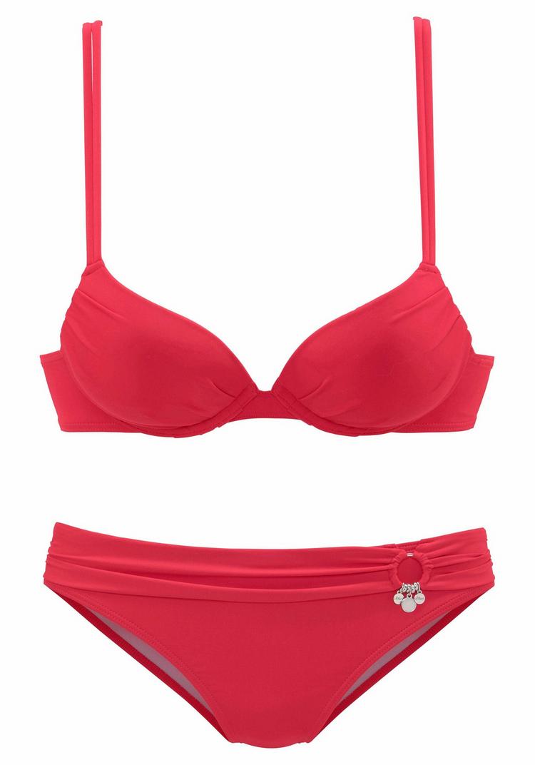 S.OLIVER S.OLIVER Push-Up-Bikini Bikini Set Damen - rot - 0 | SportScheck
