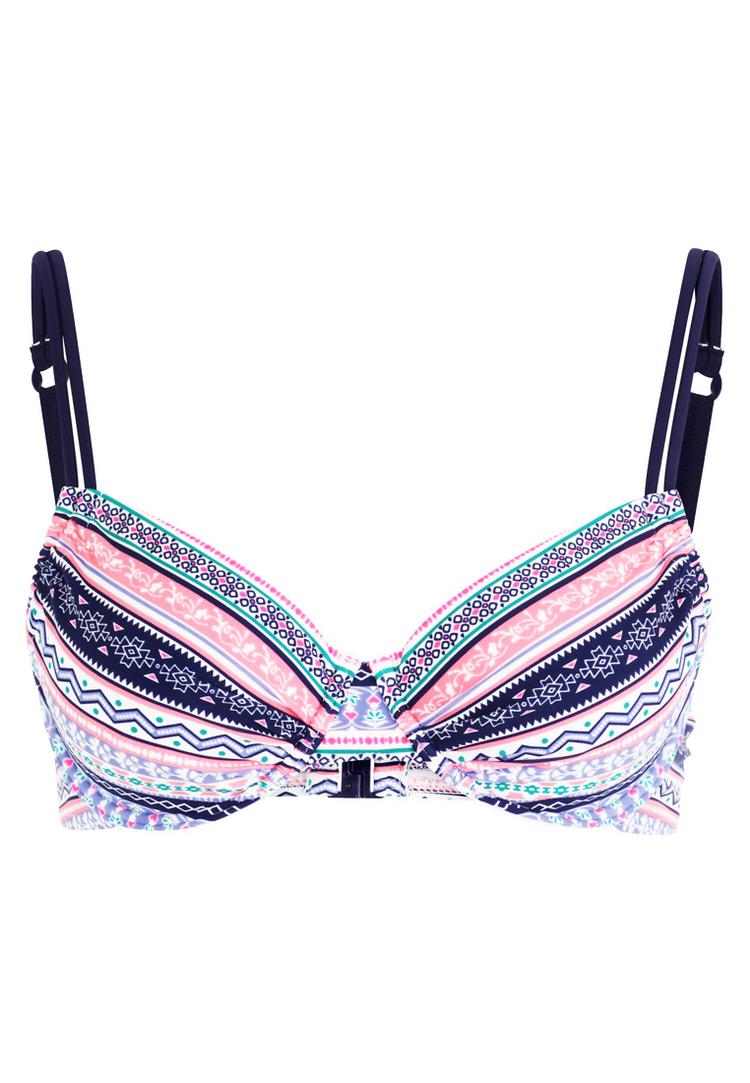 S.OLIVER S.OLIVER B&uuml;gel-Bikini-Top Bikini Oberteil Damen - blau-ros&eacute;-gestreift - 2 | SportScheck