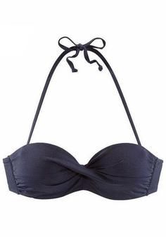 S.OLIVER Bandeau-Bikini-Top Bikini Oberteil Damen marine