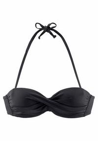 S.OLIVER Bandeau-Bikini-Top Bikini Oberteil Damen - schwarz