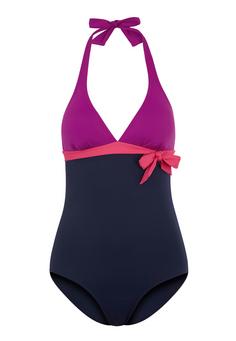 S.OLIVER Badeanzug Badeanzug Damen marine-fuchsia