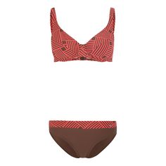 S.OLIVER Bügel-Bikini Bikini Set Damen rot-braun