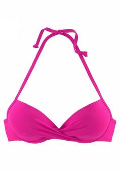 S.OLIVER Push-Up-Bikini-Top Bikini Oberteil Damen pink