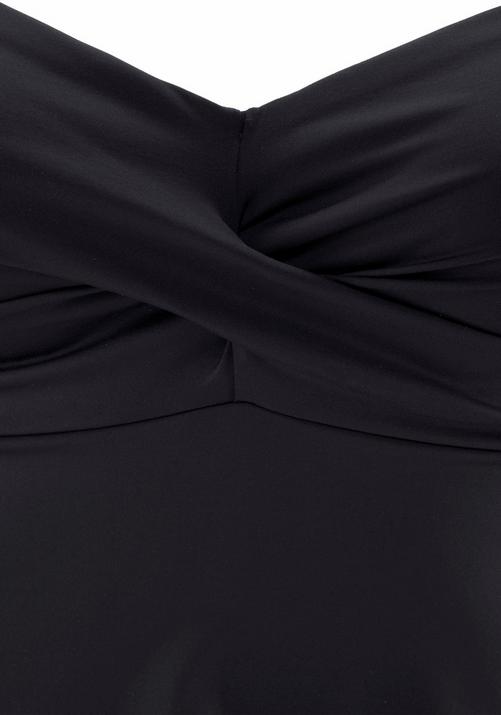 Rückansicht von S.OLIVER Bügel-Tankini-Top Bikini Oberteil Damen schwarz