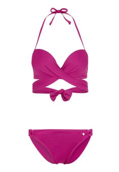 S.OLIVER Push-Up-Bikini Bikini Set Damen fuchsia