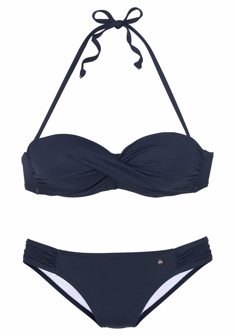 S.OLIVER S.OLIVER B&uuml;gel-Bandeau-Bikini Bikini Set Damen - marine - 0 | SportScheck