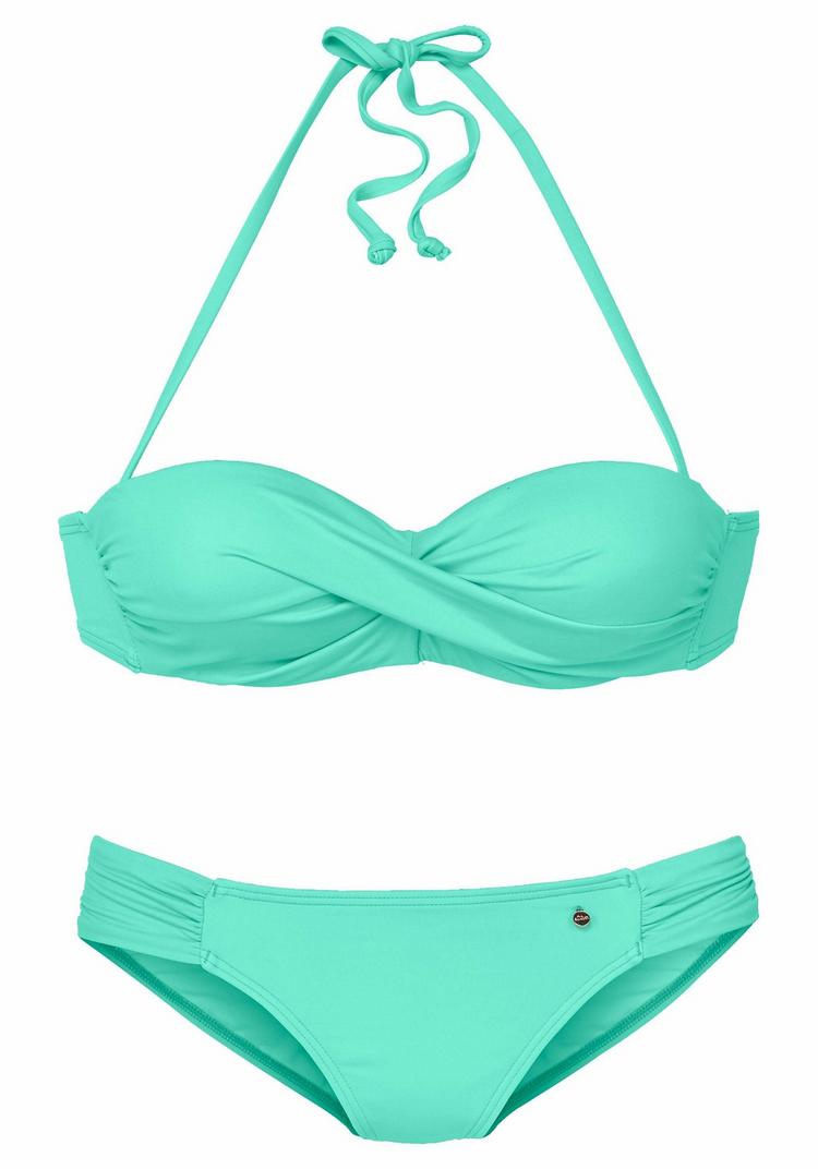 S.OLIVER S.OLIVER B&uuml;gel-Bandeau-Bikini Bikini Set Damen - t&uuml;rkis - 0 | SportScheck