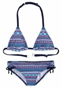 S.OLIVER Triangel-Bikini Bikini Set Damen - blau