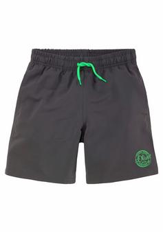 S.OLIVER Badeshorts Badeshorts Herren grau