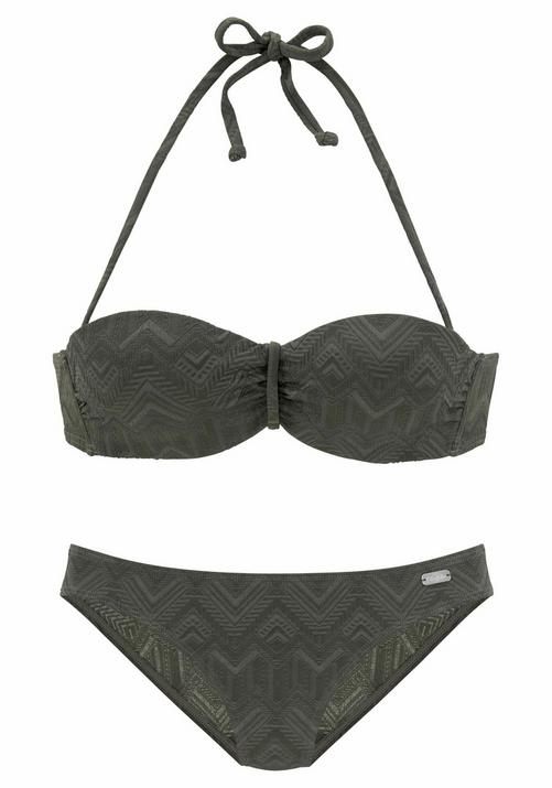 Buffalo B&uuml;gel-Bandeau-Bikini Bikini Set Damen