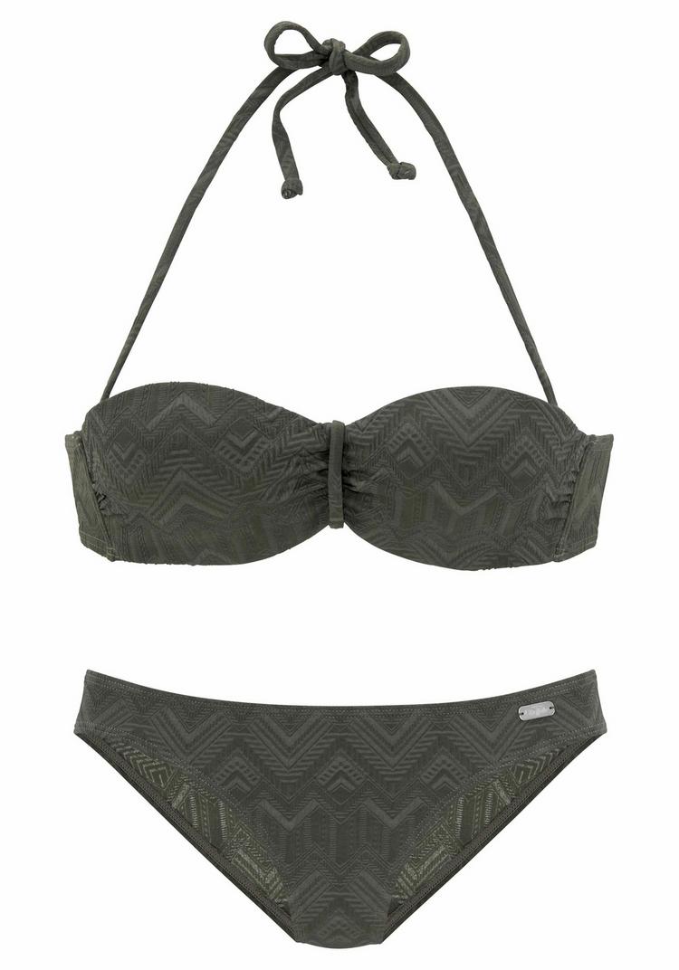 Buffalo Buffalo B&uuml;gel-Bandeau-Bikini Bikini Set Damen - oliv - 0 | SportScheck