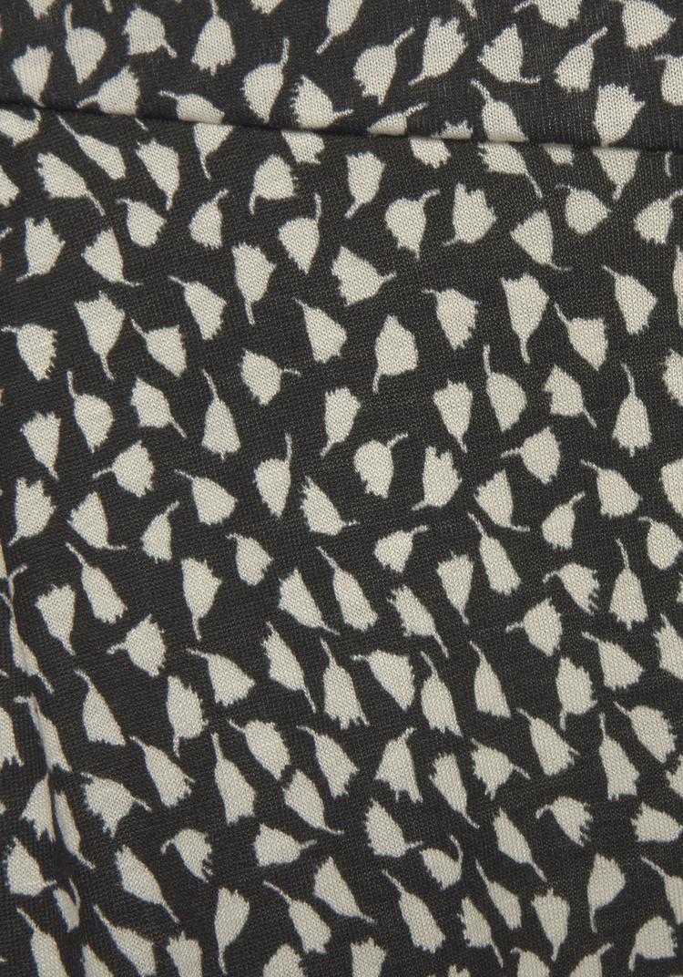 S.OLIVER S.OLIVER Strandhose Stoffhose Damen - schwarz-creme-bedruckt - 1 | SportScheck