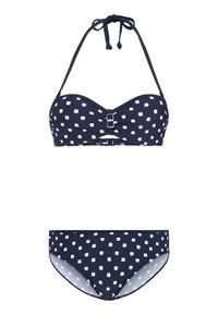 Lascana B&uuml;gel-Bandeau-Bikini Bikini Set Damen - marine-wei&szlig;