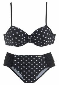 Lascana B&uuml;gel-Bikini Bikini Set Damen - schwarz-wei&szlig;