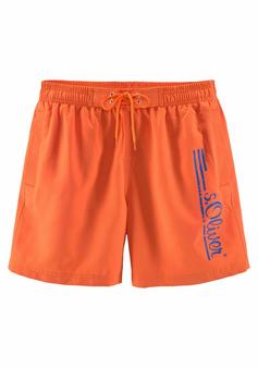 S.OLIVER Badeshorts Badeshorts Herren orange