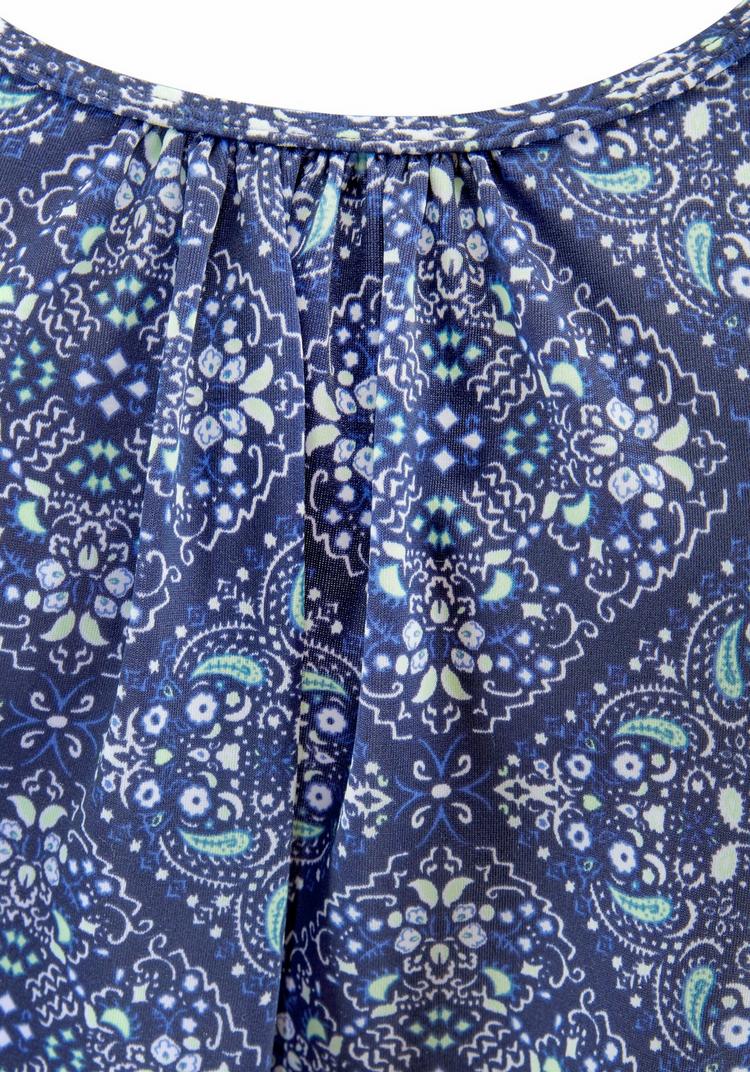 S.OLIVER S.OLIVER Oversize-Tankini Bikini Set Damen - marine-bedruckt - 0 | SportScheck