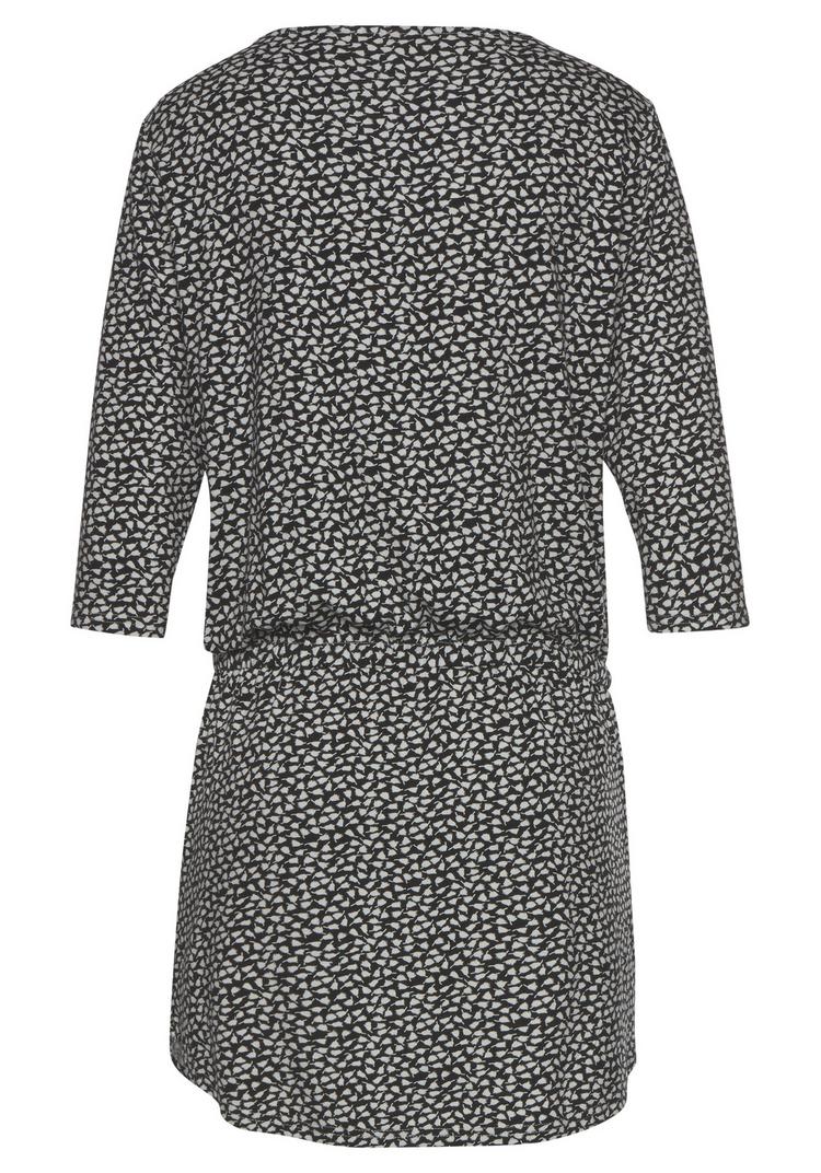 S.OLIVER S.OLIVER Sommerkleid Tr&auml;gerkleid Damen - schwarz-creme-bedruckt - 0 | SportScheck