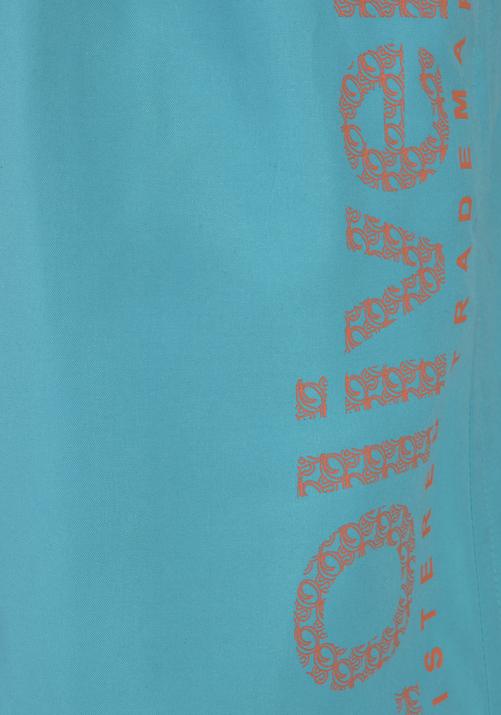 Rückansicht von S.OLIVER Badeshorts Badeshorts Herren türkis