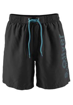 S.OLIVER Badeshorts Badeshorts Herren schwarz