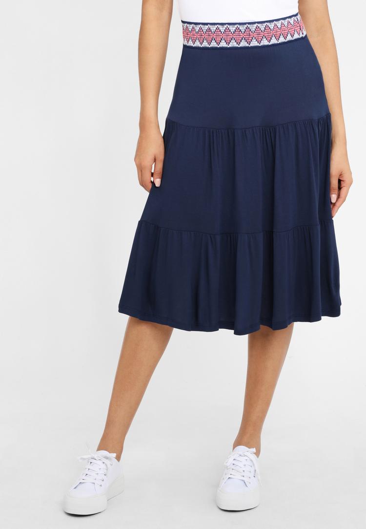 S.OLIVER S.OLIVER Jerseyrock Minirock Damen - blau - 1 | SportScheck