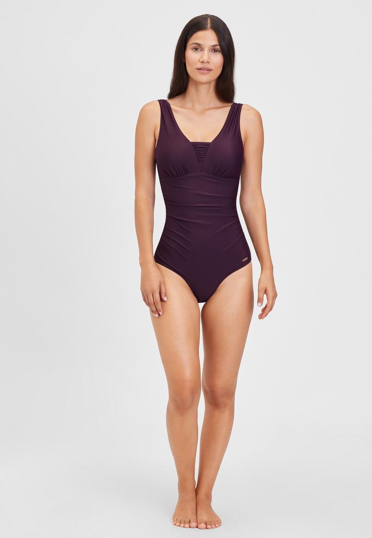 Lascana Lascana Badeanzug Badeanzug Damen - aubergine - 1 | SportScheck