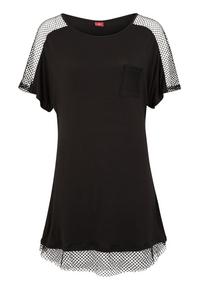 S.OLIVER Longshirt Longshirt Damen - schwarz