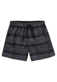 S.OLIVER Badeshorts Badehose Herren - schwarz-grau