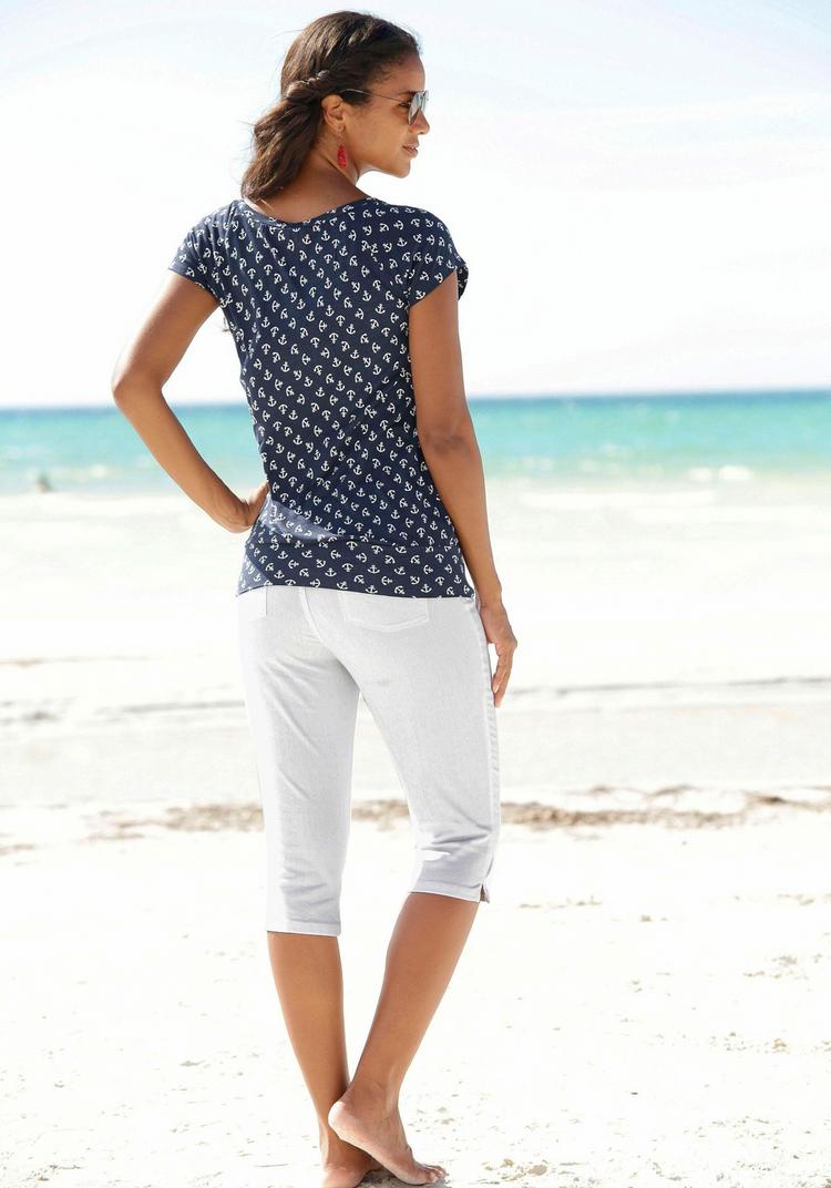 BEACH TIME BEACH TIME 3/4-Hose Freizeithose Damen - wei&szlig; - 1 | SportScheck