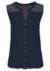 S.OLIVER Strandtop T-Shirt Damen - navy