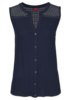 S.OLIVER Strandtop T-Shirt Damen navy