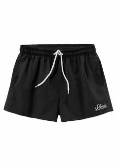 S.OLIVER Badeshorts Badeshorts Herren schwarz