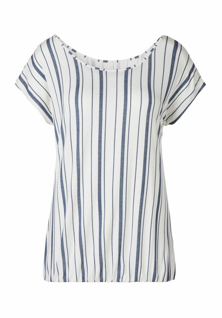 BEACH TIME BEACH TIME Kurzarmshirt T-Shirt Damen - blau-gestreift - 0 | SportScheck