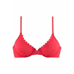 Lascana Bügel-Bikini-Top Bikini Oberteil Damen rot