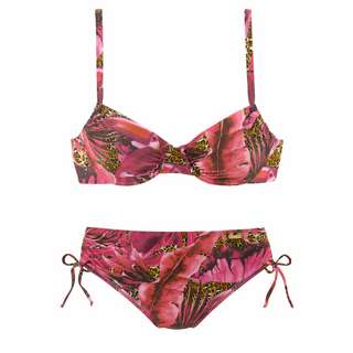 Lascana Bügel-Bikini Bikini Set Damen pink-bedruckt